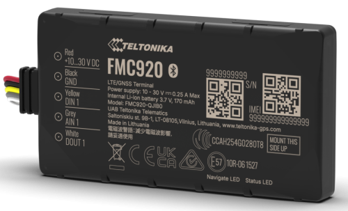 Przejdź do produktu  Lokalizator GPS Teltonika FMC920 4G LTE e-TOLL, SENT